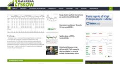 Desktop Screenshot of galeriazyskow.pl