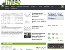 Tablet Screenshot of galeriazyskow.pl